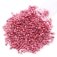 Miyuki Delica Seed Bead 11/0 Galvanized Dark Rose (3 Gram Tube)