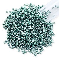 Miyuki Delica Seed Bead 11/0 Galvanized Light Teal (3 Gram Tube)