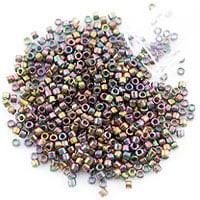 Miyuki Delica Seed Bead 11/0 Gold Luster Green AB (3 Gram Tube)