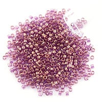 Miyuki Delica Seed Bead 11/0 Gold Luster Amethyst Transparent (3 Gram Tube)