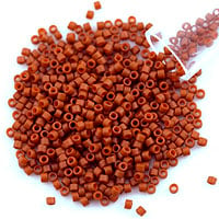 Miyuki Delica Seed Bead 11/0 Matte Brown Opaque (3 Gram Tube)