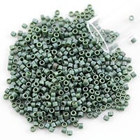 Miyuki Delica Seed Bead 11/0 Matte Opaque Glazed Luster Light Teal (3 Gram Tube)