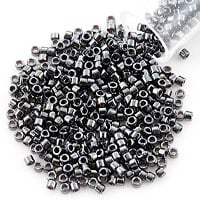 Miyuki Delica Seed Bead 11/0 Metallic Gunmetal (3 Grams)