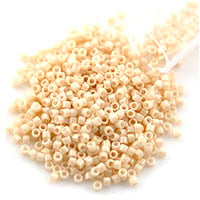 Miyuki Delica Seed Bead 11/0 Beige Ceylon White Glazed Luster Opaque(3 Gram Tube)