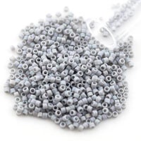 Miyuki Delica Seed Bead 11/0 Matte Opaque Dolphin Gray (3 Gram Tube)