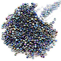 Miyuki Delica Seed Bead 11/0 Iris Black (3 Gram Tube)