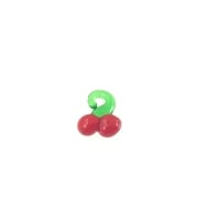 Small Glass Cherry Charm DIY Jewelry Accessory 