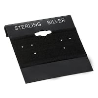 Earring Card Black 