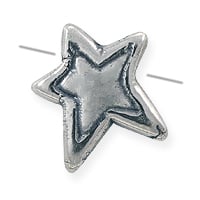 B&B Benbassat Star Bead 14x13.5mm Sterling Silver (1-Pc)