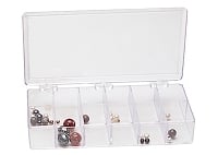 12 Compartment Clear Plastic Storage Box