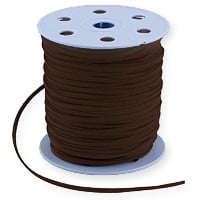 Ultra Micro Fiber Suede Cord Dark Brown 3mm (Priced Per Yard)