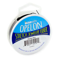 .7mm Black Opelon Stretch Bead Cord (5 Meters)