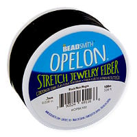 .7mm Black Opelon Stretch Bead Cord (100 Meters)