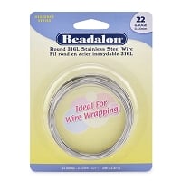 Beadalon Stainless Steel Wire Round 22ga (33 Feet)