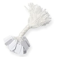 16mm White Paper String Tags (100-Pcs)